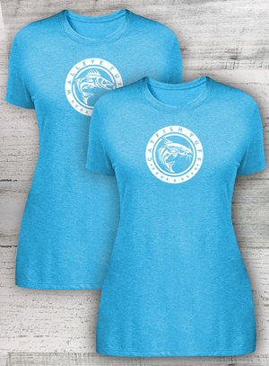 WOMEN’S PERFECT TRI ® TEE - CIRCLE SERIES - Walleye Catfish Crappie Bass