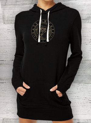 Catfish Tuff MIDWEIGHT SPECIAL BLEND HOODED PULLOVER DRESS - Circle Series - Catfish hoodie