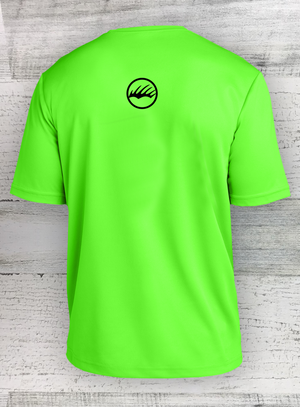 Walleye Tuff Sport Series - Racer Mesh Short Sleeve Tee Neon Green