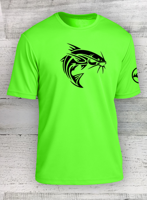 CatFish Tuff OG - Racer Mesh Short Sleeve Tee Neon Green