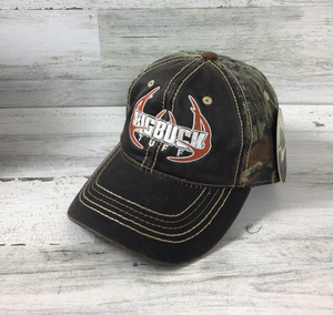 Big Buck Tuff- Hunting Hat - Rustic Antler - Port Authority - Brown Pigment Print Camouflage Cap - Mossy Oak Break up